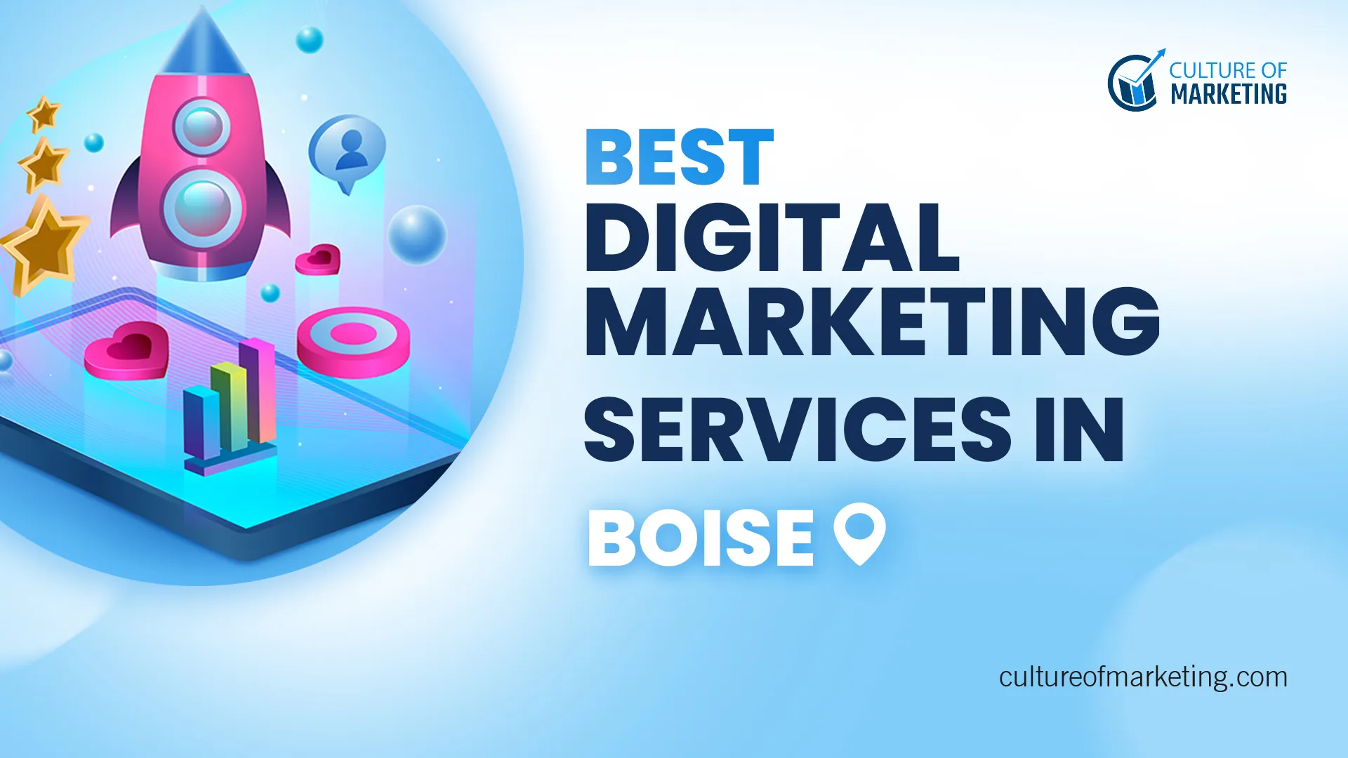 Banner showing best digital marketing services available in Boise